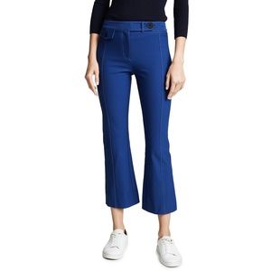 DEREK LAM 10 CROSBY Cropped Flare Trousers, Blue
